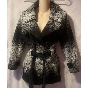 VTG ALEXANDRA ROSATI Poly Wool Blend Chaotic Thread Art Wear Maximalist Jacket L